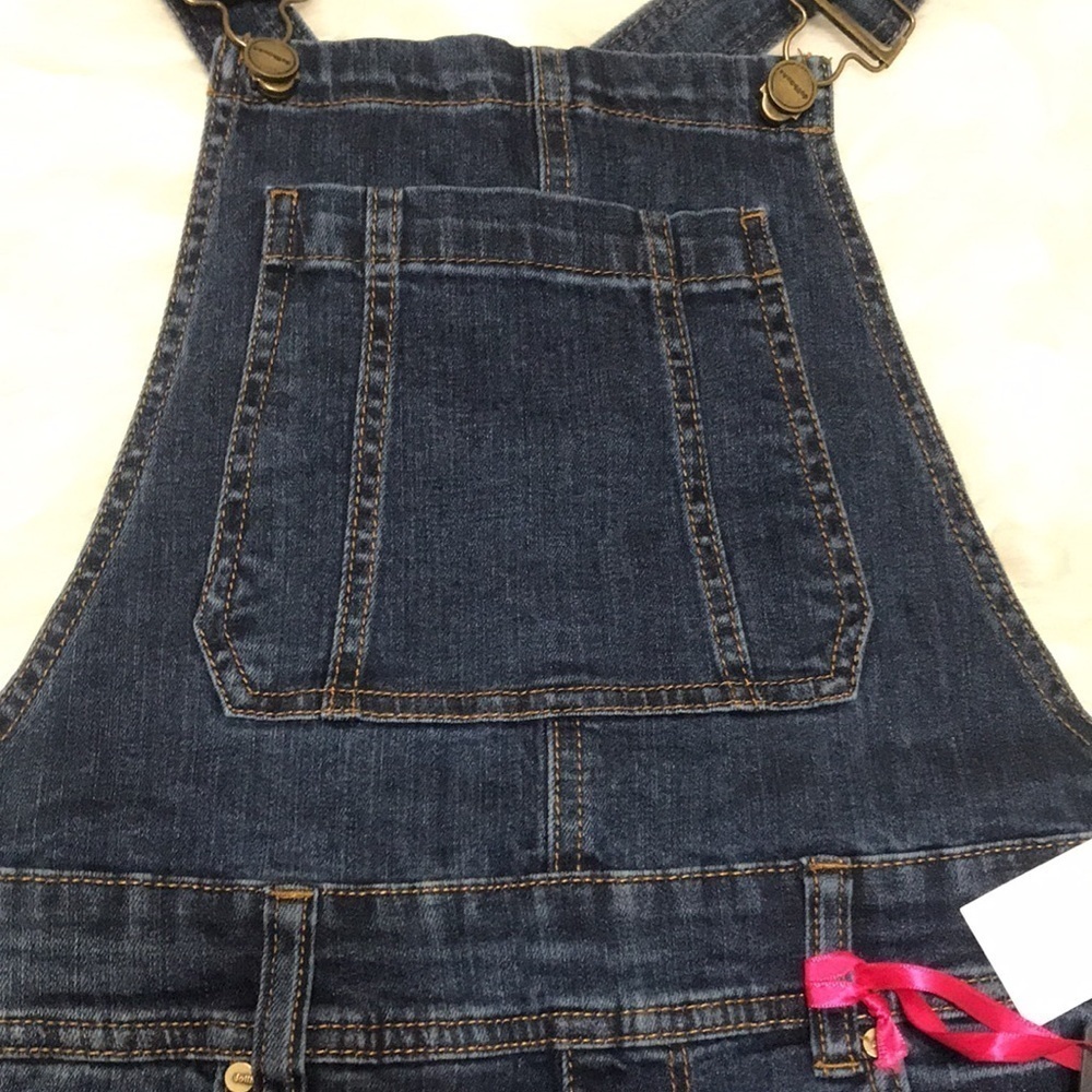 NWT Dollhouse Shortalls Denim Jean Shorts Sz 8 - Picture 8 of 14